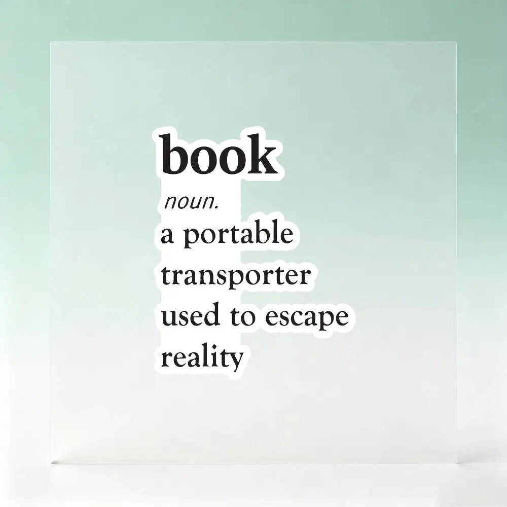 Book A Portable Transporter Used To Escape Reality Waterproof Stickers For Decorating Car Windows Motorcycles And Computers.