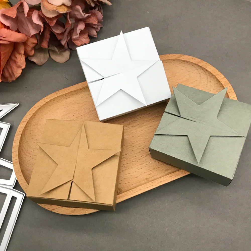 Star Box Metal Cutting Dies Stencils For DIY Scrapbooking Decorative Embossing Handcraft Die CutsTemplate