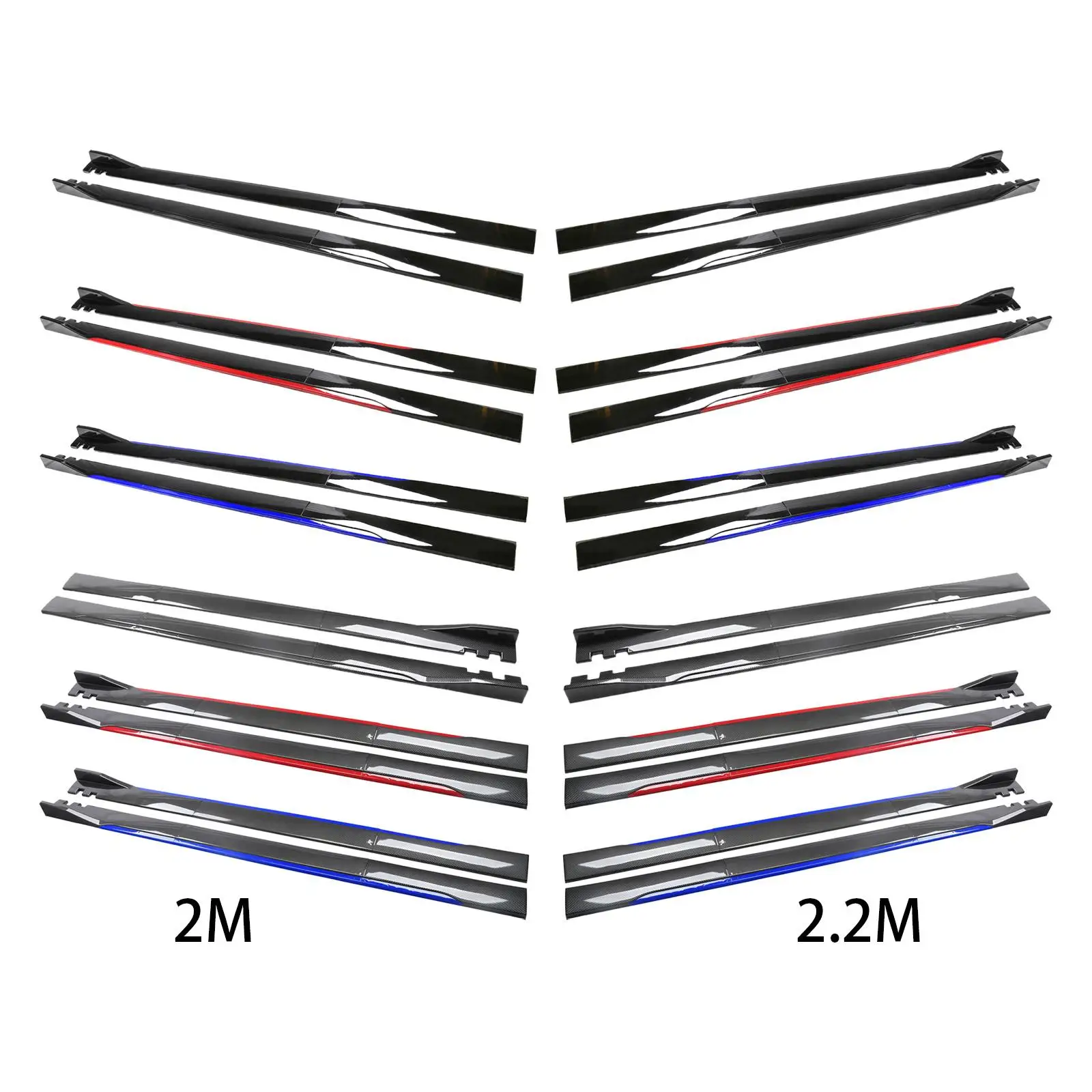 

Car Side Skirts Extension splitters Body Kit Rocker Panel Extensions Spare Parts Replaces