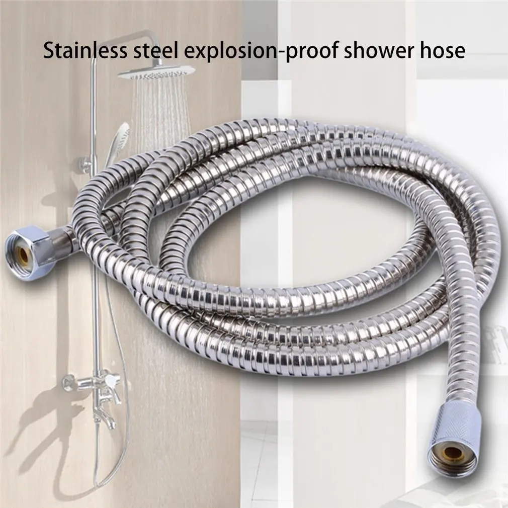 Tubo de ducha Flexible de 1,5 M, extensor de manguera de ducha de acero inoxidable duradero, brazo de extensión de ducha con ahorro de agua