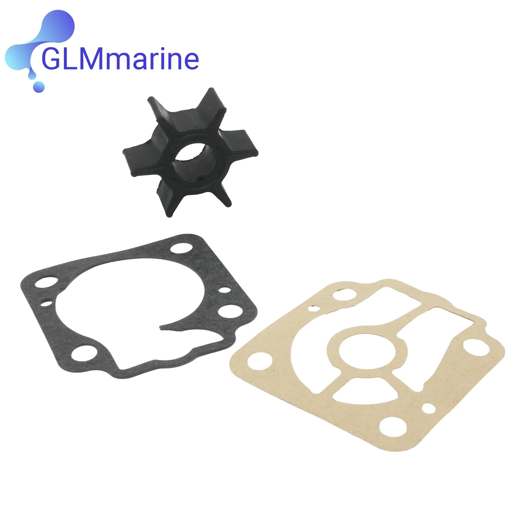 

3C8-65021-0 Water Pump Impeller Repair Kit Compatible with Tohatsu 2-Str 30 40 50 HP 4-Str 40HP 50HP Outboard Motors 3C8-65021-2