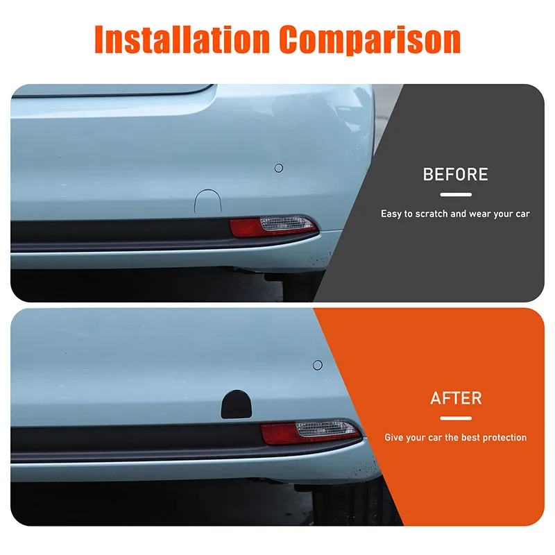 Cheya ABS Black Car Front Rear Tow Hook Cover Tail Trailer Cap Trim for Fiat Abarth 500 595 2016 + Exterior Replacement Parts view 3