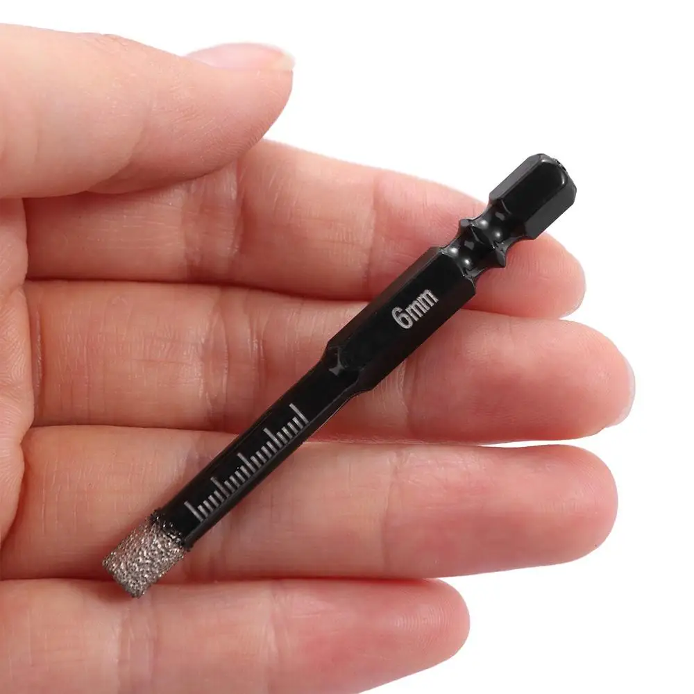 6-16 مللي متر سداسية عرقوب بلاط مثقاب الخشب الرخام الجاف مثقاب الماس المغلفة الجرانيت هول المنشار الزجاج