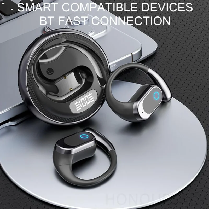 أحدث سماعات أذن مفتوحة بخاصية إلغاء الضوضاء سماعات أذن واضحة للمكالمات فوق الأذن سماعات أذن للرياضة للعبة السفر تجريب الدراجات النارية #3