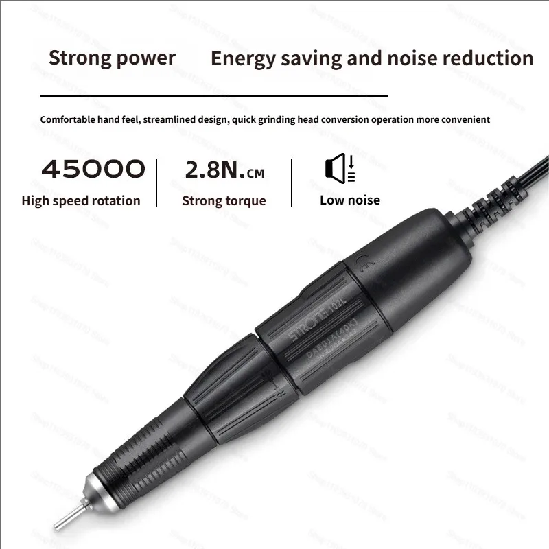 プロ仕様45000RPM電動ネイルドリルマシン低騒音電動彫刻機ネイルサンダーファイルマニキュアサロンツール