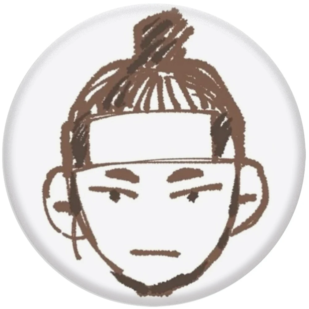 눈 속의 58mm 애니메이션 시계 호랑이 ‌   코스프레 의상 배지 핀 SPTE Tinplate 브로치 소품 선물