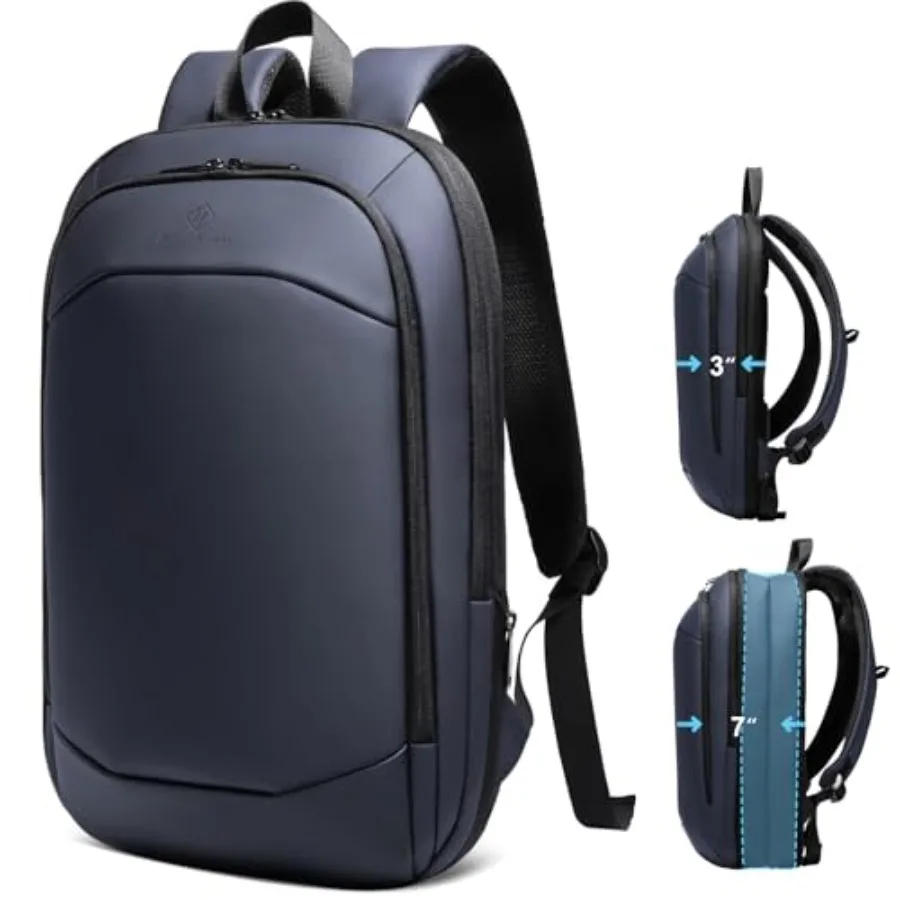 

Slim Laptop Backpack for MenWaterproof Expandable High Tech Busess Work Backpack for Men and Women Lightweght Anti-theft Travel