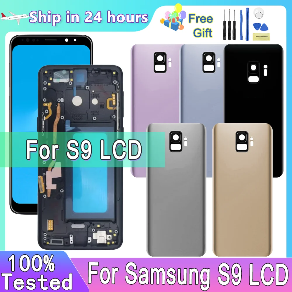 TFT For Samsung S9 G960 G960F LCD Display Touch Screen with Frame, For Samsung S9 SM-G960F Display Digitizer Replacement Parts