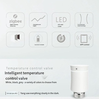 MOES TRV Zigbee 3.0 Tuya Smart Radiator Actuator Valve Programmable Thermostat Heater Temperature Alexa Voice Control