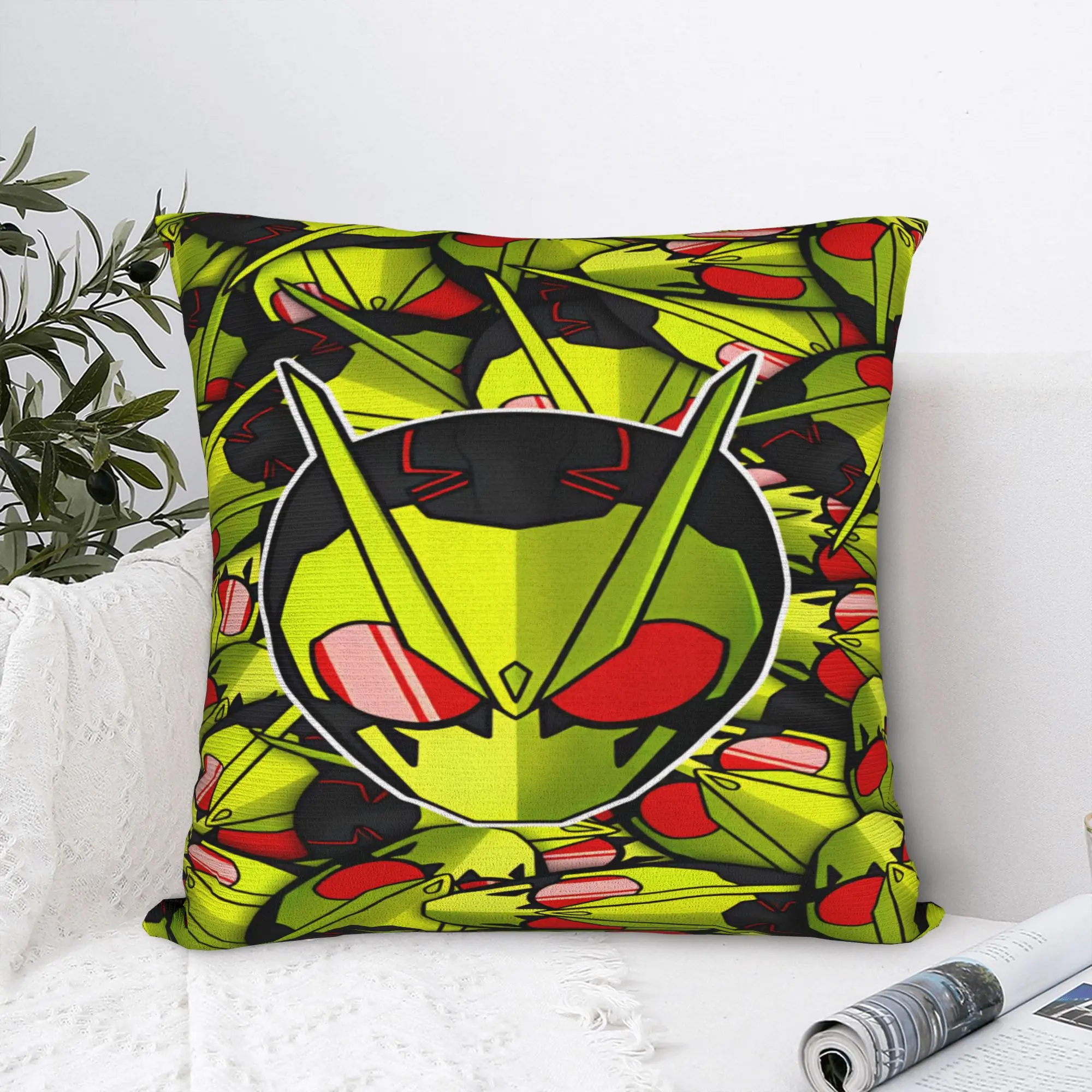 Kamen Riders Pillowcases  Cute Funny Pillow Case For Sofa Couch Bed Living Room Print Pillow Cover