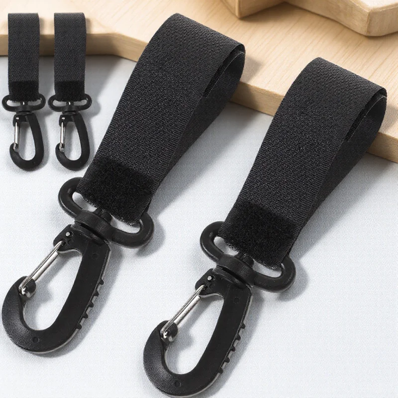 

6 шт. крючки для детской коляски, вращающиеся сверхмощные пластиковые зажимы для подвешивания сумок для подгузников, ключей, удобные крючки для сумок для колясок