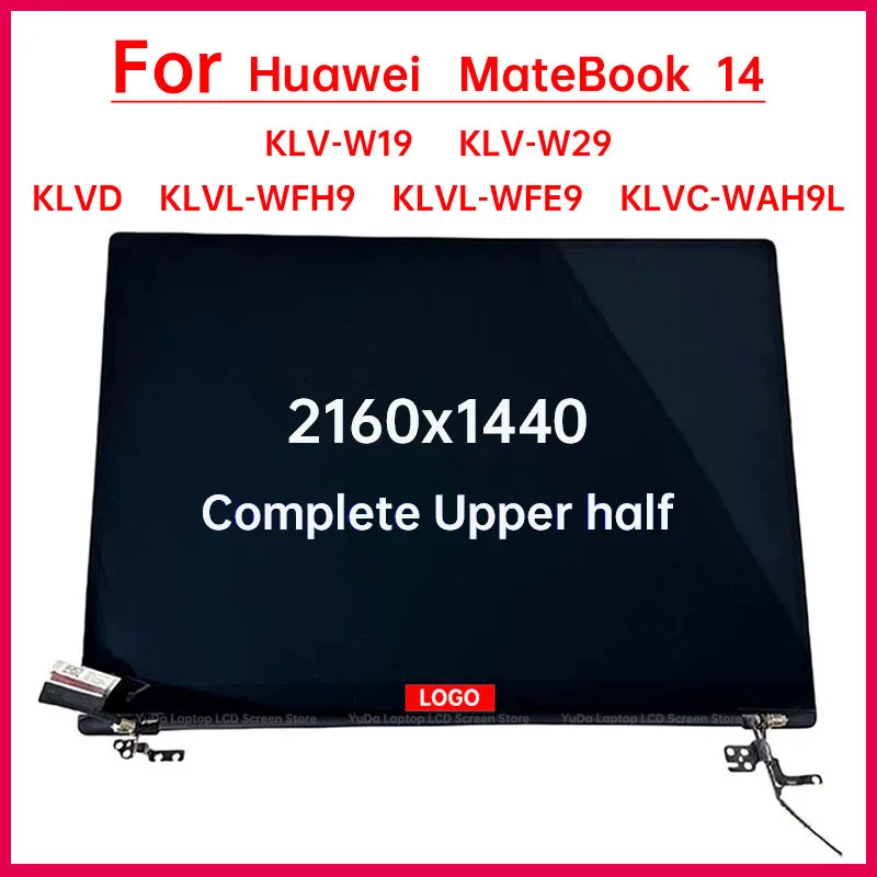 14 "Touchscreen Voor HUAWEI MateBook 14 KLV-W19 W29 KLVD KLVL-WFH9 KLVL-WFE9 KLVC-WAH9L LCD Panel Vervanging complete Vergadering