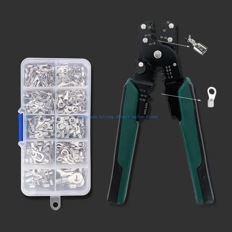 Drahtklemme Zierterminal Crimple Stripper mit 320pcs RNB-/SNB-Terminals