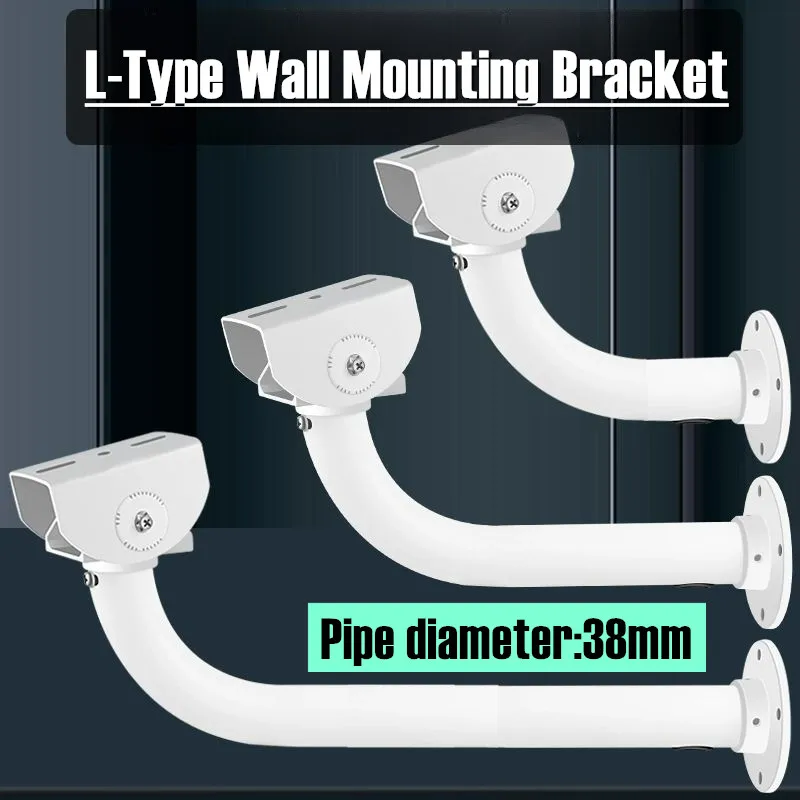 White CCTV Camera Bracket Wall Ceiling Mount Indoor Outdoor Stand Holder Long Arm Bracket for Hikvision Dahua Security Cameras