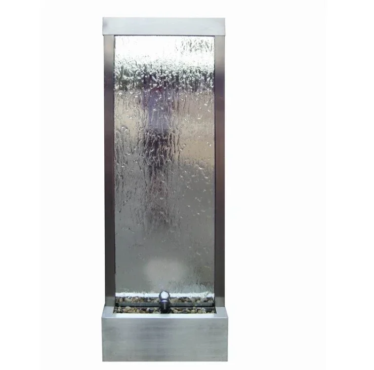Transparent glass garden and home indoor outdoor waterfall decorative water function garden decorative fountain