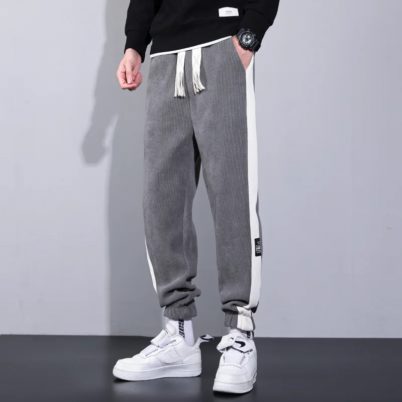 กางเกงเข้ารูปสำหรับผู้ชายสีพื้นกางเกงลำลองผ้าบางสำหรับฤดูร้อน celana Panjang Brand แนวธุรกิจผ้าฝ้ายยืด