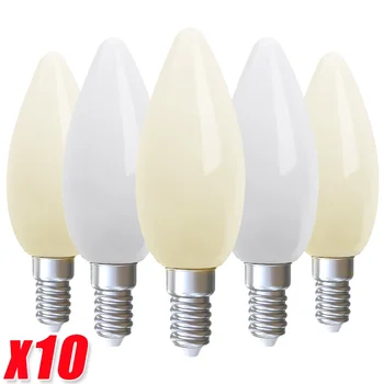 10/1Pcs Mini LED Light Bulbs E14 E12 LED Refrigerator Bulb Replacement Halogen Screw Bulb For Home Refrigerator Display Cabinets