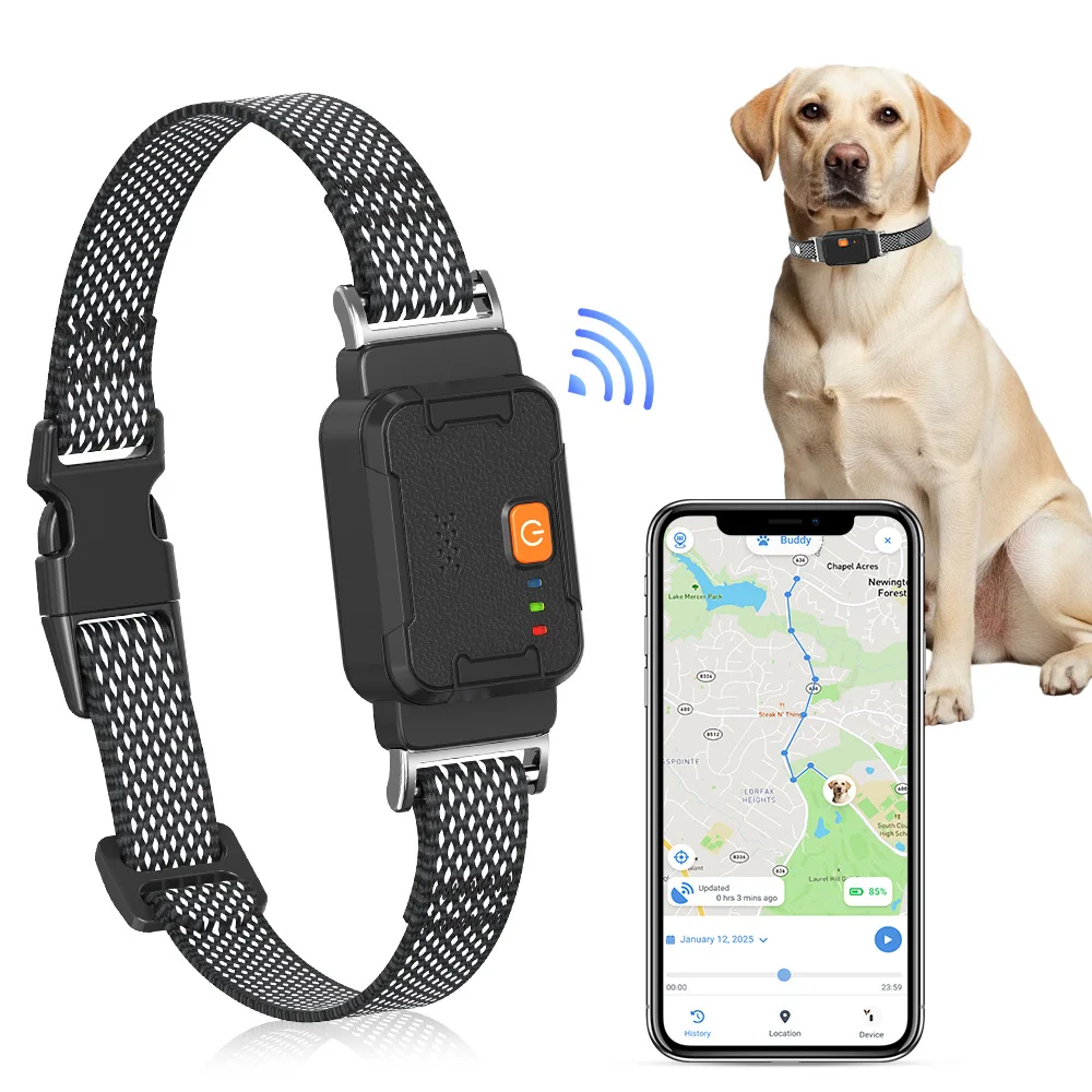 4G pet GPS tracker, tracking device, cat anti loss device, real-time positioning, action trajectory tracking, record checking view 3