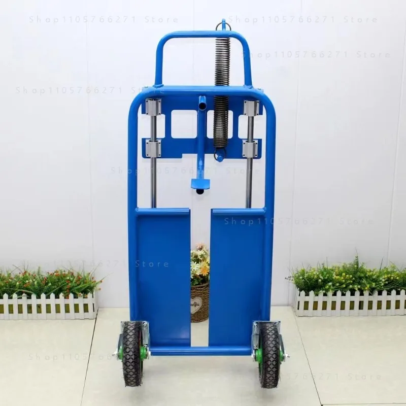 Foot-stepping Ground Drilling Rack Hand-cranked Hand-pushed Agricultural Hole-drilling Ground Shelf for Small Planting Machine