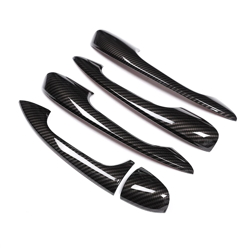 For Mercedes Benz A B Class A180 A200 A250 W177 V177 W247 2019 2020 Carbon Car ABS Chrome Door Handle Cover Trim LHD Accessories