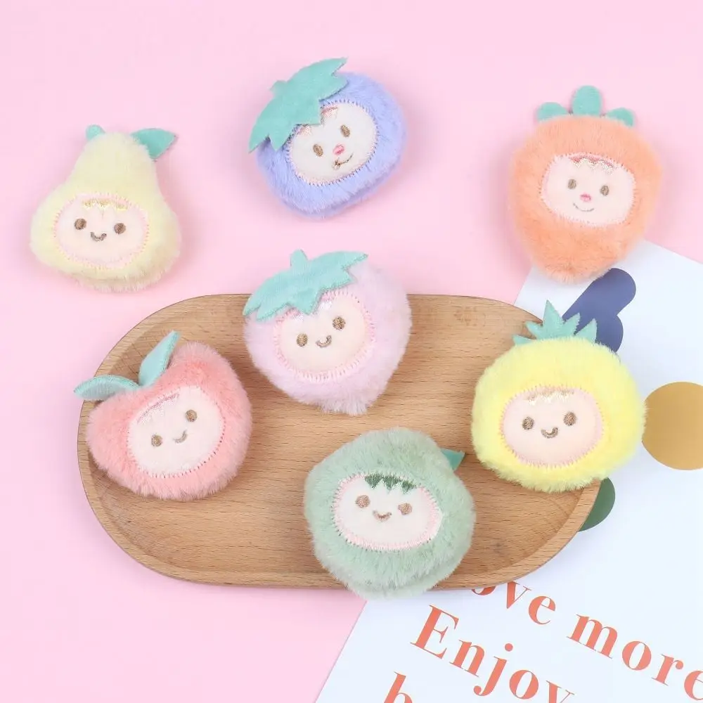 

Clothing Accessories Hand-sewn Cute Fruit Plush Brooch Cloth Strawberry Fruit Avocado Decoration Gift