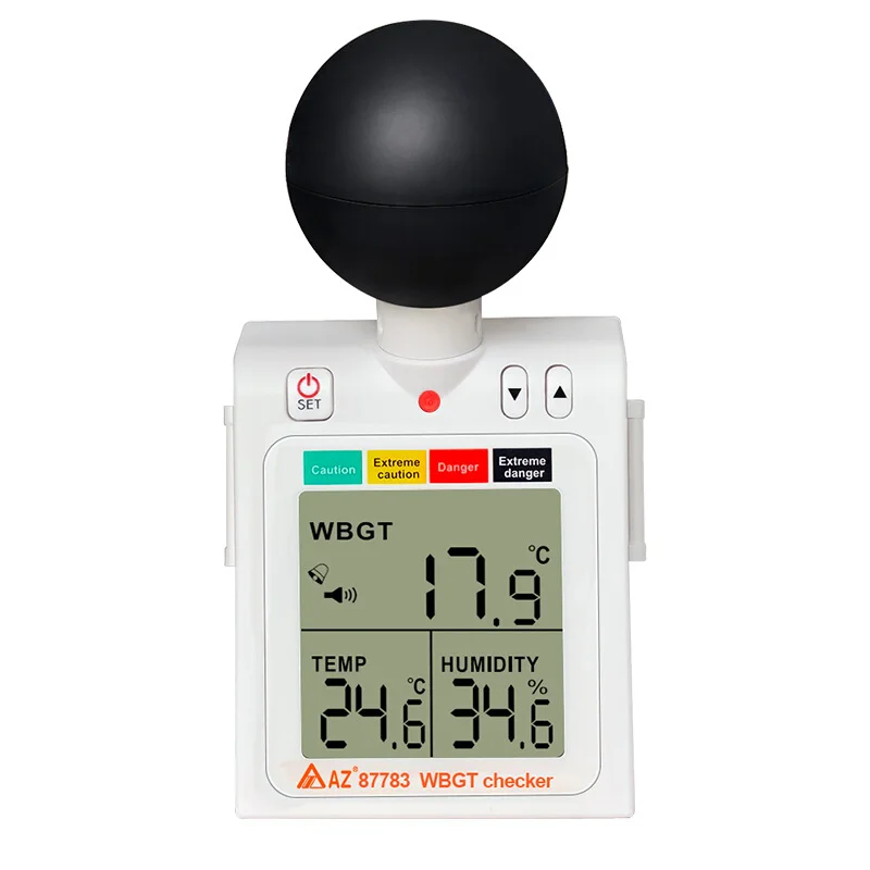 AZ87783 Heat Index Meter Heatstroke Prevention Temperature Hygrometer Heat Index Meter