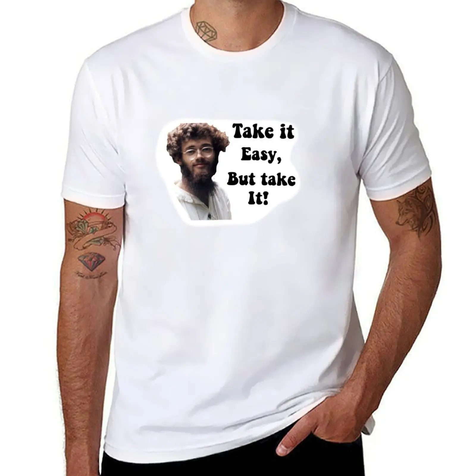 تي شيرت Terence McKenna Take it Easy تي شيرت قطني مخصص تي شيرت