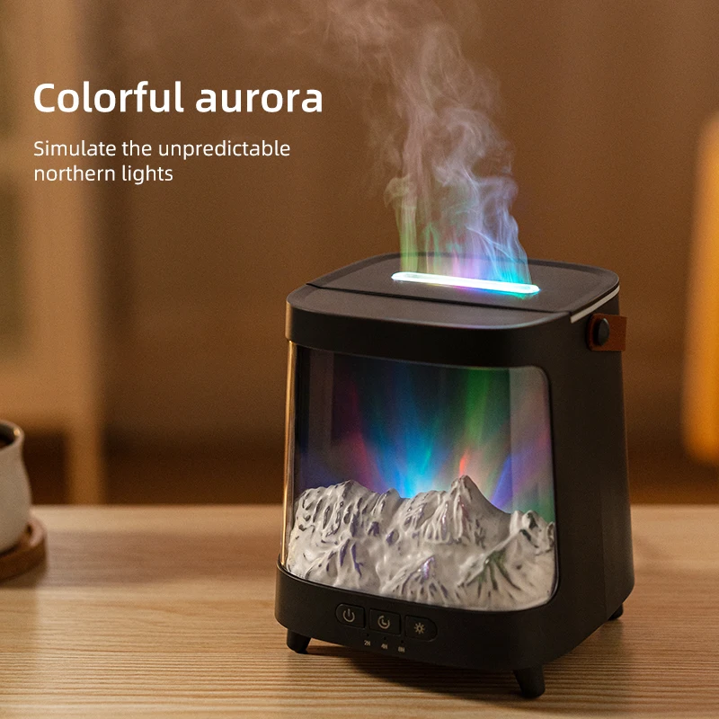 Máquina de aromaterapia Aurora, difusor de 200ml con lámpara colorida, humidificador de aire ultrasónico USB para aromaterapia, fragancia Diffu