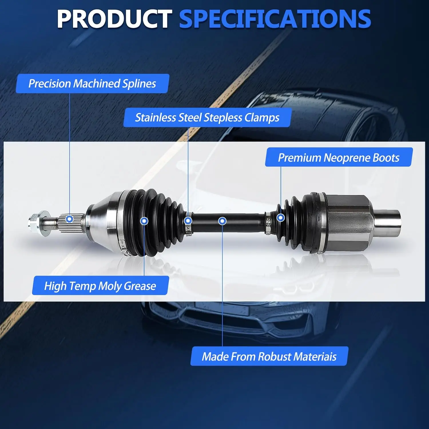 CV المحور الأمامي 4WD صالح ل Ram 1500 2012 2013 2014 2015 2016 2017 2018 2019 2002 2021 2022 Ram 1500 Classic 2019 2020
