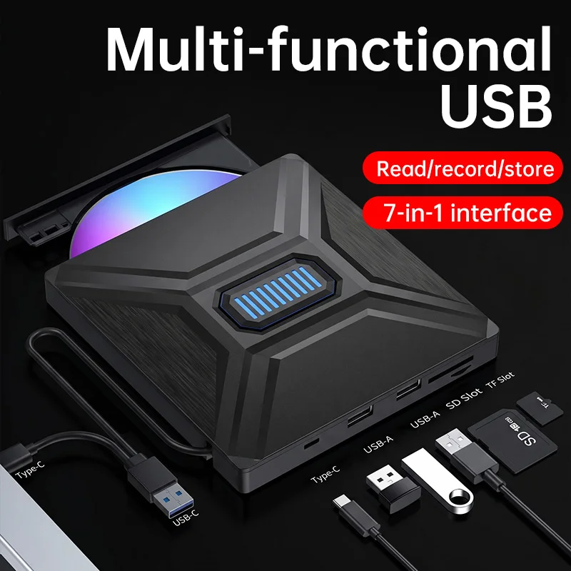 USB 3.0 Type C External Optical Drive CD DVD RW Super Drive for Laptop Notebook - DVD Writer And Burner Function