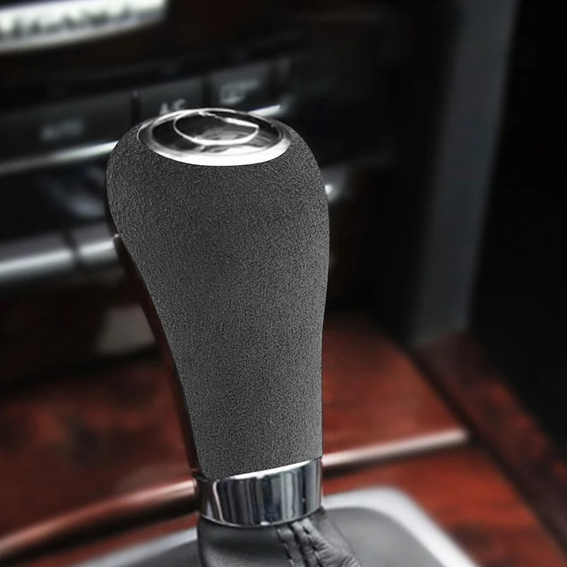 Suede Gear Shift Knob Cover For Mercedes Benz W204 CLS C E A G Class GLS GLK Car Interior Trim