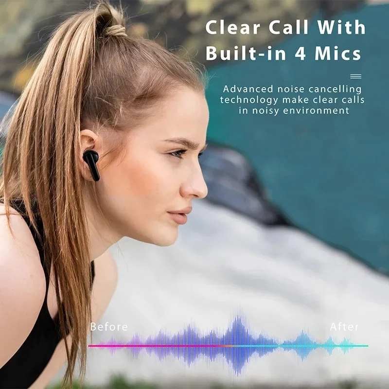 หูฟังบลูทูธไร้สาย S1 Max, หูฟัง5.3ไร้สายระบบสัมผัสพร้อมไมโครโฟนสเตอริโอ HiFi หูฟังบลูทูธ