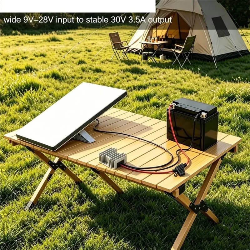 [NEW!A08R】 For Starlink Mini DC Step Up Converter 12V 24V To 30V 3.5A Power Supply Cable, 10FT 9V-28V Input IP68 Waterproof