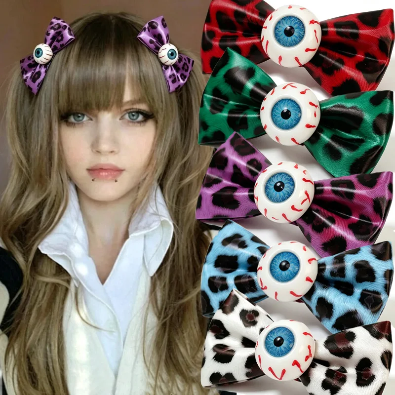 novo-conjunto-de-13-pecas-de-acessorios-de-cabelo-com-laco-de-leopardo-e-olhos-artificiais-estilo-gotico-y2k-para-cosplay-e-halloween-presente