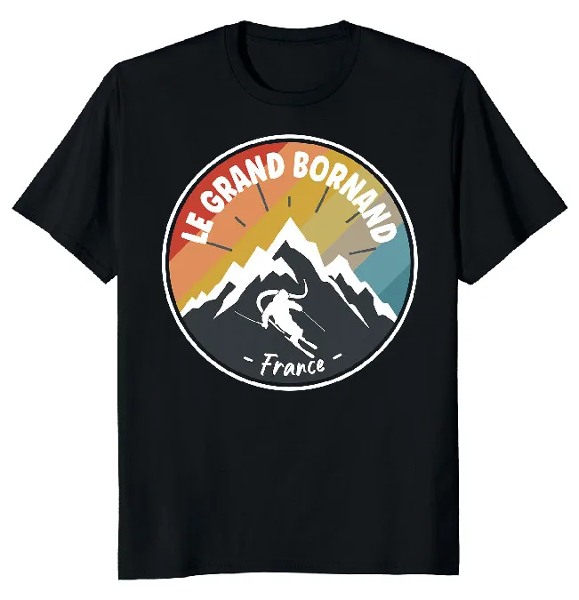 NEW LIMITED Skiing Le Grand Bornand Classic Novelty Tee M-3XL Fast Shipping  High Quality 100%Cotton Short Sleeve