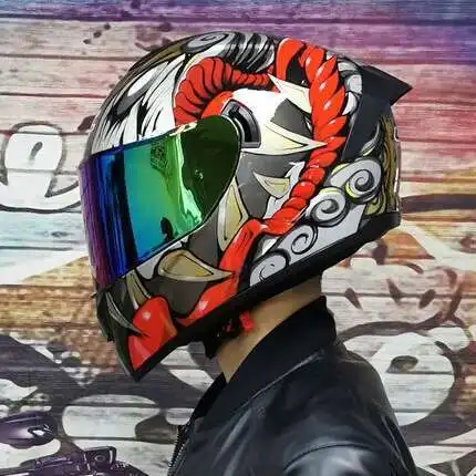Off-road Casco kask motocrossowy pełnotwarzowy kaski motocyklowe rower zjazdowy dla mężczyzny Capacete Moto DOT zatwierdzony przez ECE