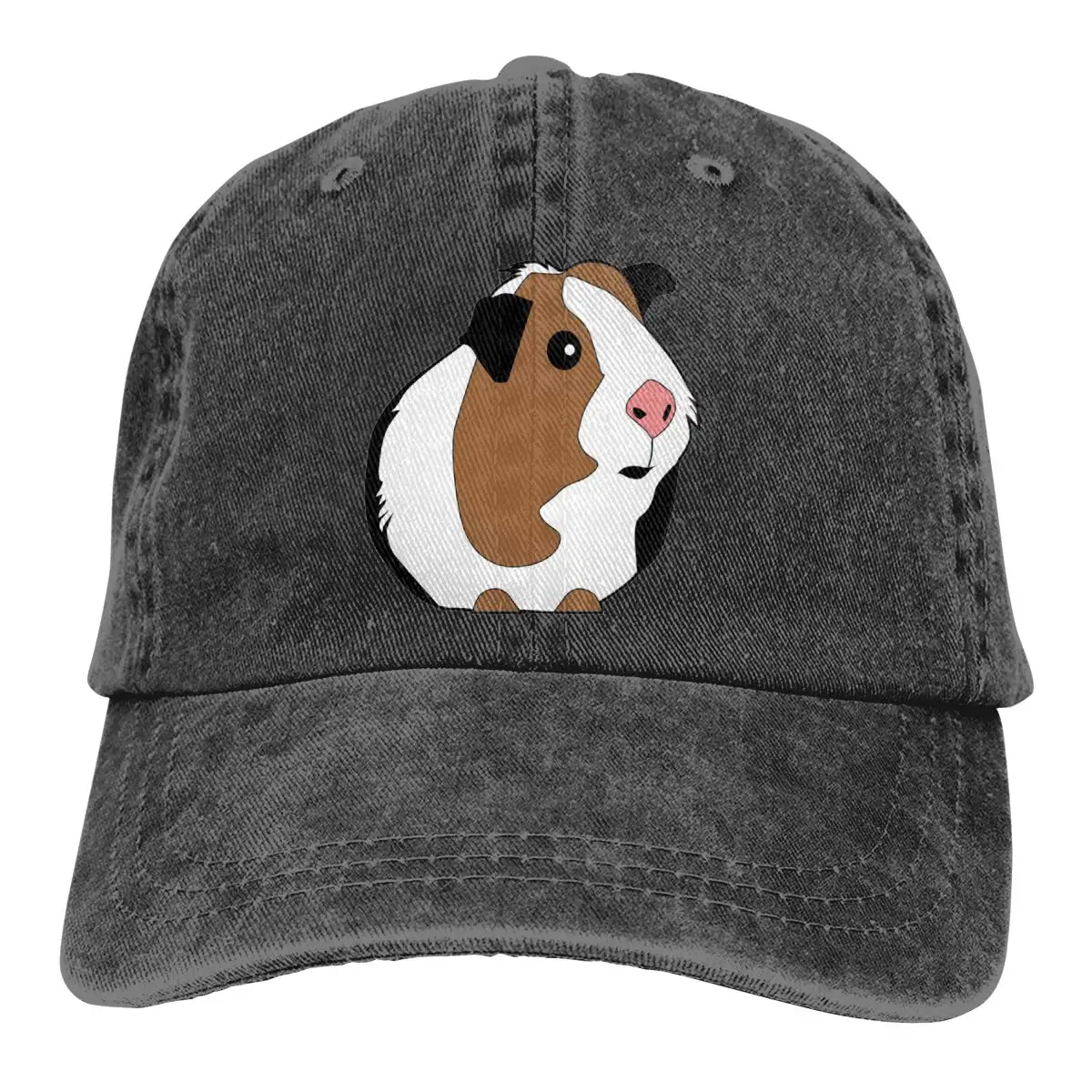 

Denim Cap Cute Guinea Pig Baseball Dad Cap Adjustable Classic Sports Cap Breathable Hat Daily Wear Cap For Men Women