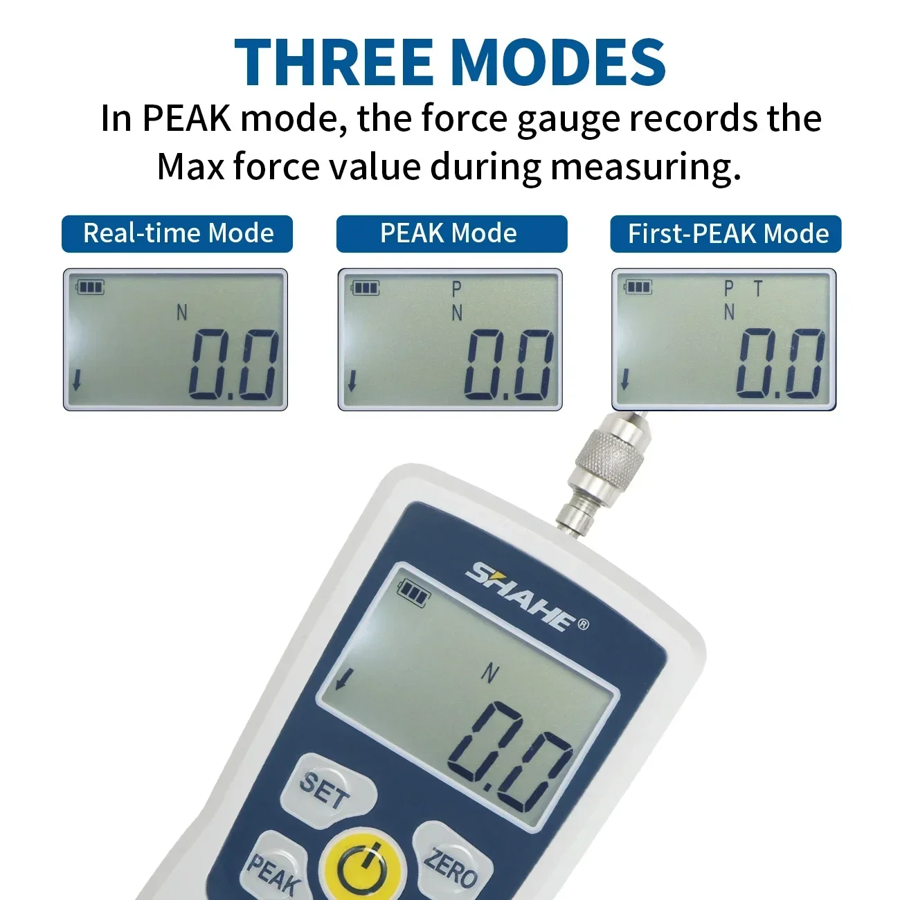 SHAHE-AMF Digital Force Gauge, Dinamômetro Econômico, Push and Pull Tester Meter