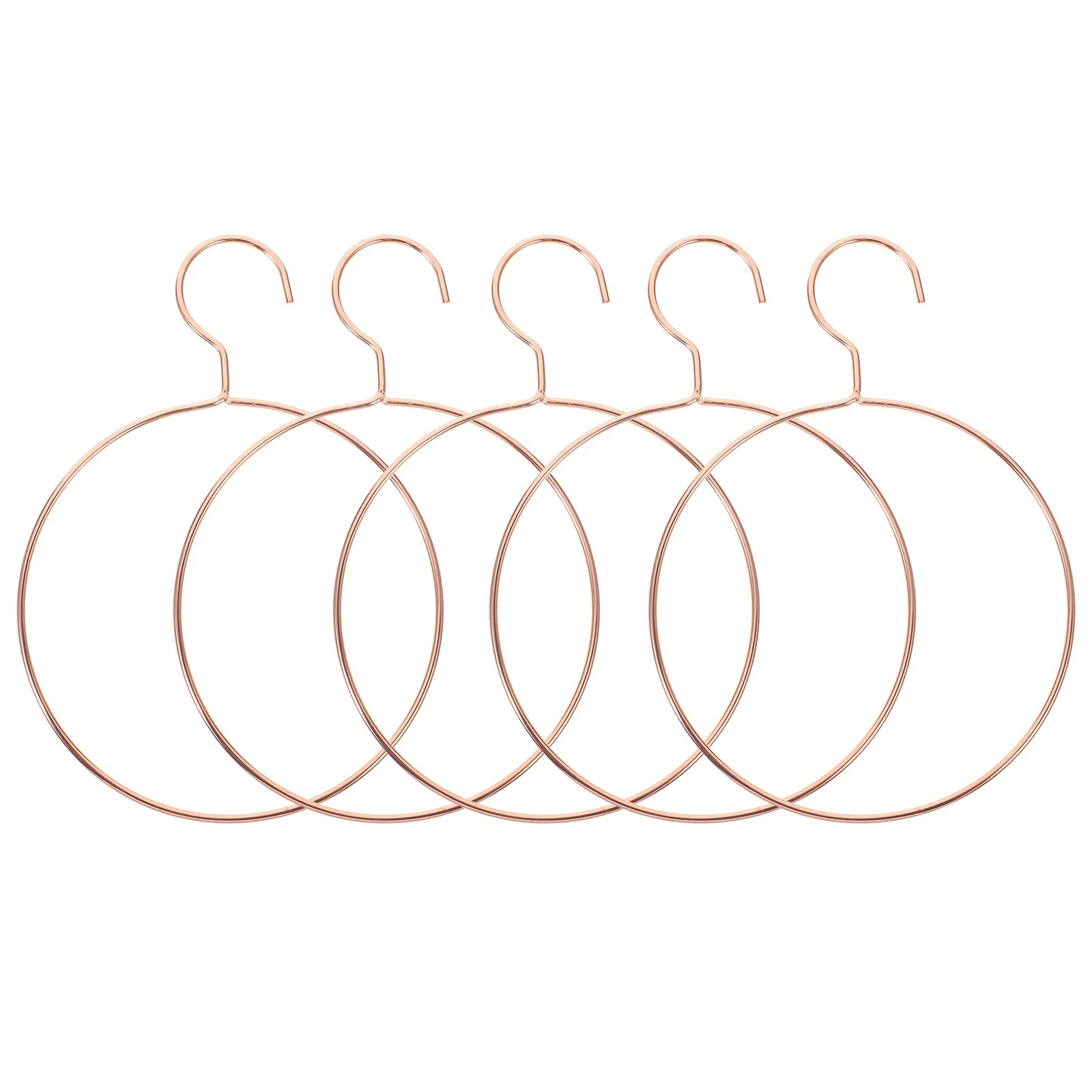

5Pcs Round Clothes Hangers Metal Creative Scarf Holder Home Wardrobe Organizer Fashion Hangers Clothes Hanging Racks
