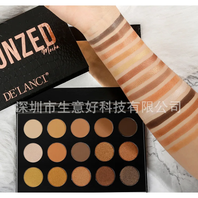 12-color And 15-color Eyeshadow Palette, A Multi-purpose Earth Tone Matte Pearlescent Nude Eyeshadow Palette