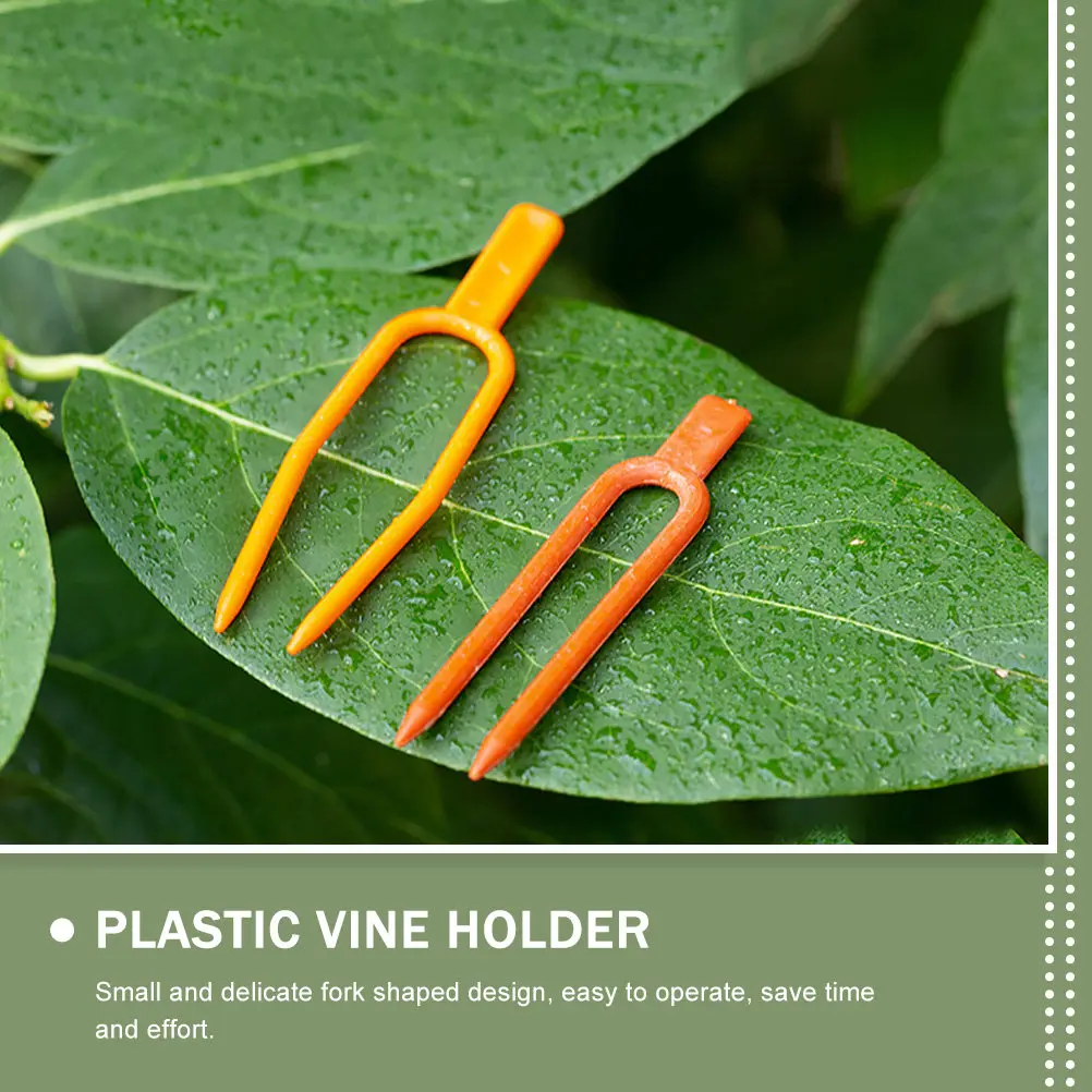 

400Pcs Gardening Vine Clip Reusable Plant Support Clamps Tough PP Material Easy Soil Insertion for Stolon Crop Management