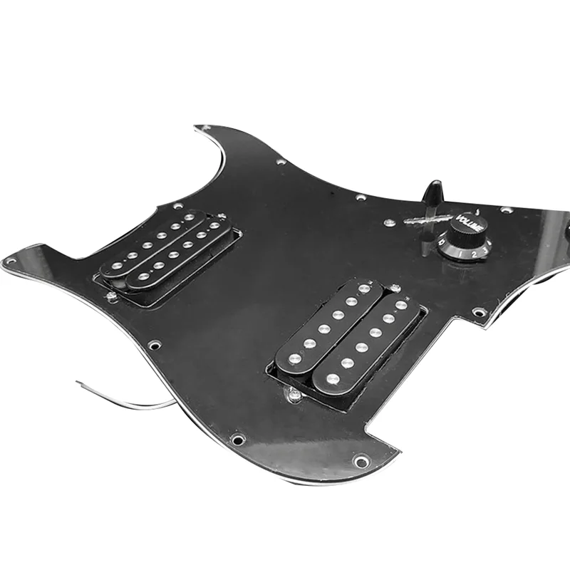 

SQ Electric Guitar Loaded Prewired Scratchplate Guitar Pickguard Electric Guitar Pickguard Pickup Assembly Black-ABJQ
