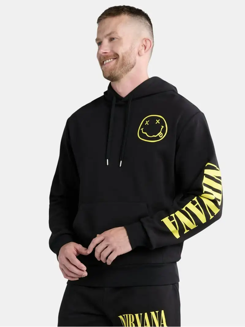 Nirvana Hoodies Übergroßes Unisex-Sweatshirt für Anime-Liebhaber Sportliche Grafik-Hoodies Harajuku Trendprodukt Fleece Warm Vintage Locker – Detail 6