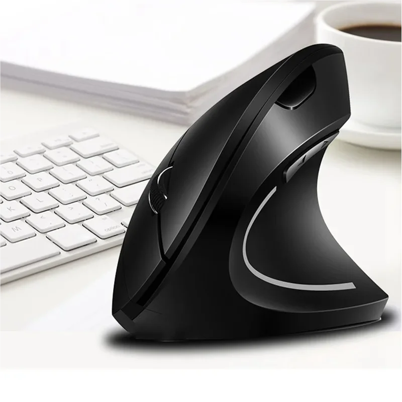 

Wireless Vertical Computer Mouse Ergonomic 2.4G Optical USB Right Left Hand Mause 1600 DPI Upright Gamer LED Mice For PC Laptop