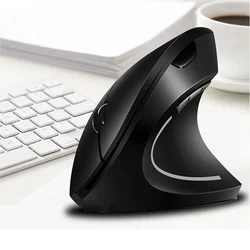 Wireless Vertical Computer Mouse Ergonomic 2.4G Optical USB Right Left Hand Mause 1600 DPI Upright Gamer LED Mice For PC Laptop