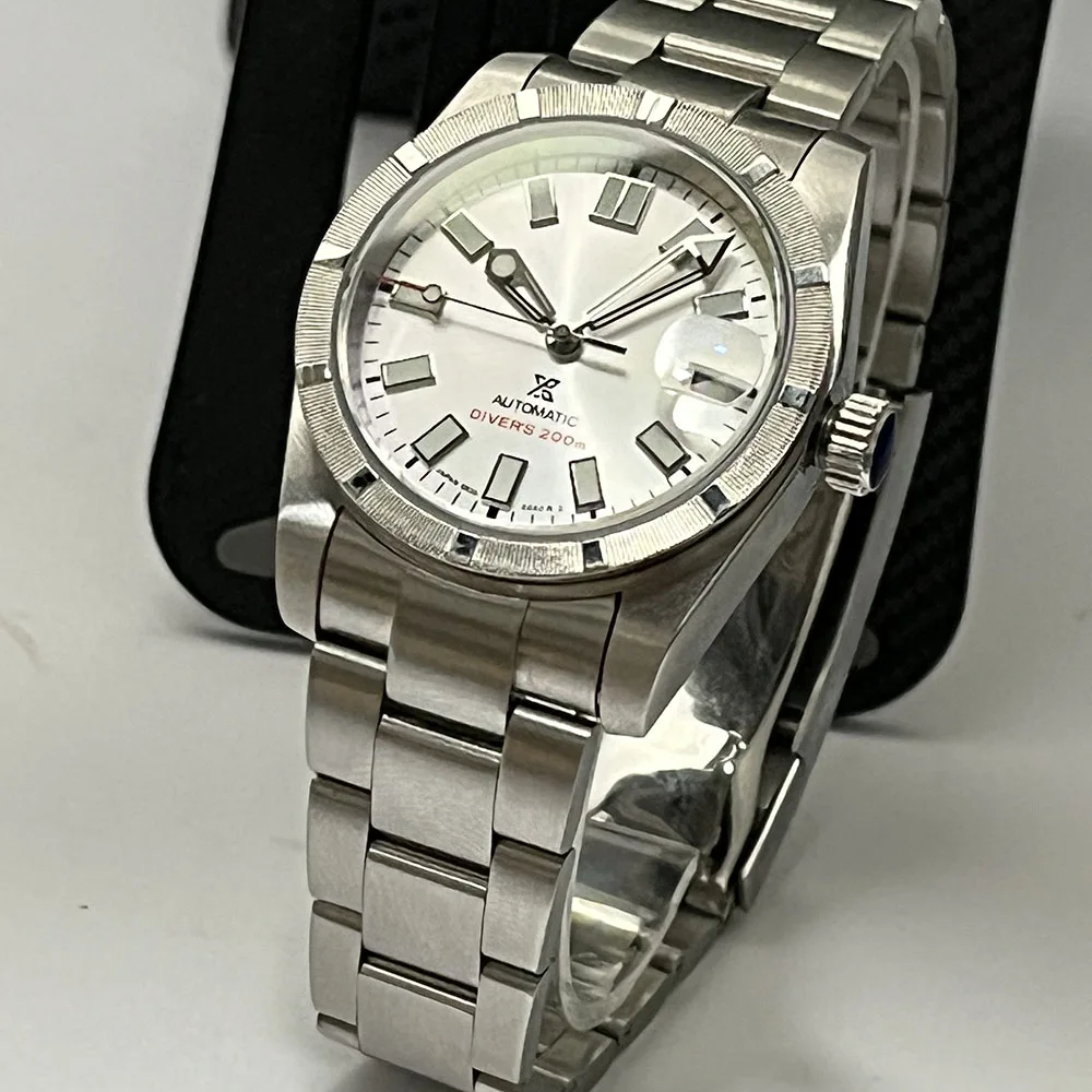 

New outdoor fashion wear 32.5MM brushed case water-resistant NH35A movement mechanical watch with sapphire glass date