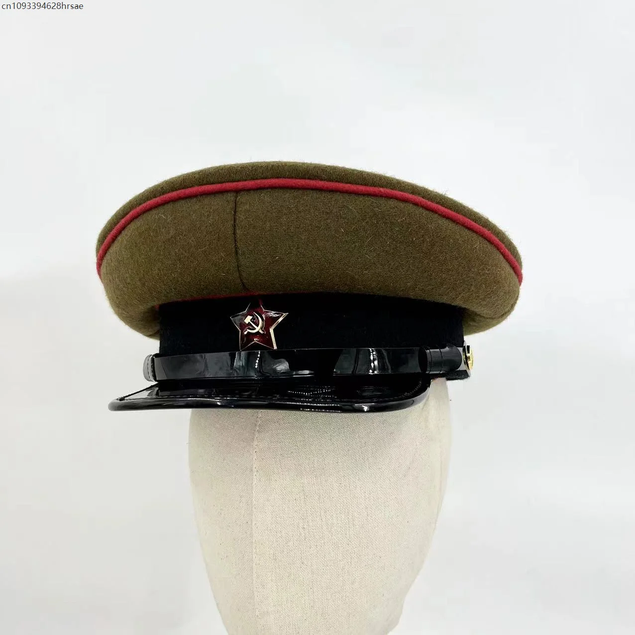 Chapeau de cométage politique soviétique NKVD, chapeau à grandes avant-toit amélioré, uniforme du ministère soviétique des affaires internes, chapeaux militaires