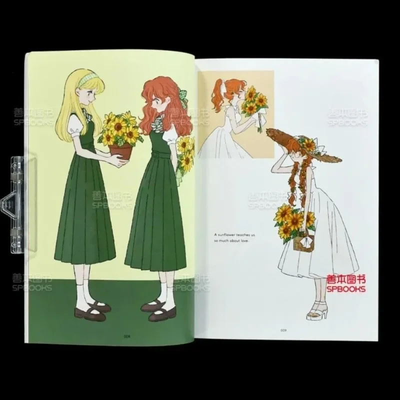 SOLEIL 2 Books Tanaka Fashion Illustration Collection Art Book Korean Style Cute Girl Outfits Copying Reference