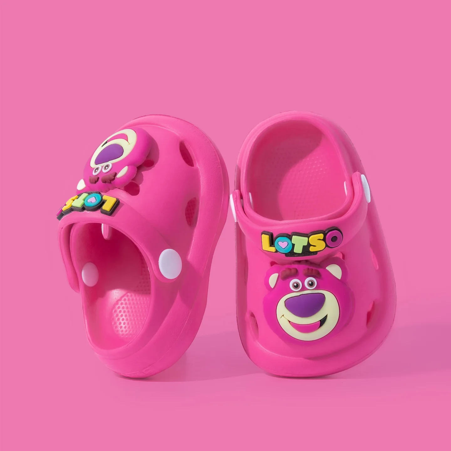 أطفال حذاء كاجوال الصنادل إيفا الشاطئ الكرتون أحذية الصيف أحذية للفتيات المضادة للانزلاق تنفس الأزرق الوردي الأحذية حجم 13 سنتيمتر-20 سنتيمتر #5