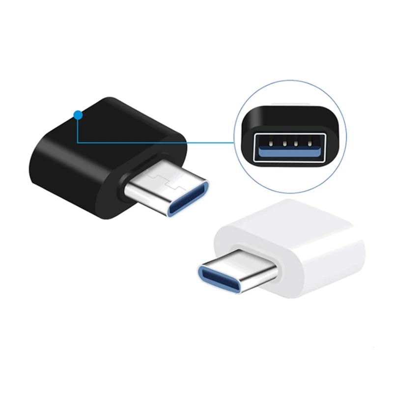USB 3.0 Type-C to USB 2.0 OTG Adapter for Samsung Huawei Xiaomi Honor Redmi OPPO OnePlus Android Phone Data Sync USB-C Converter